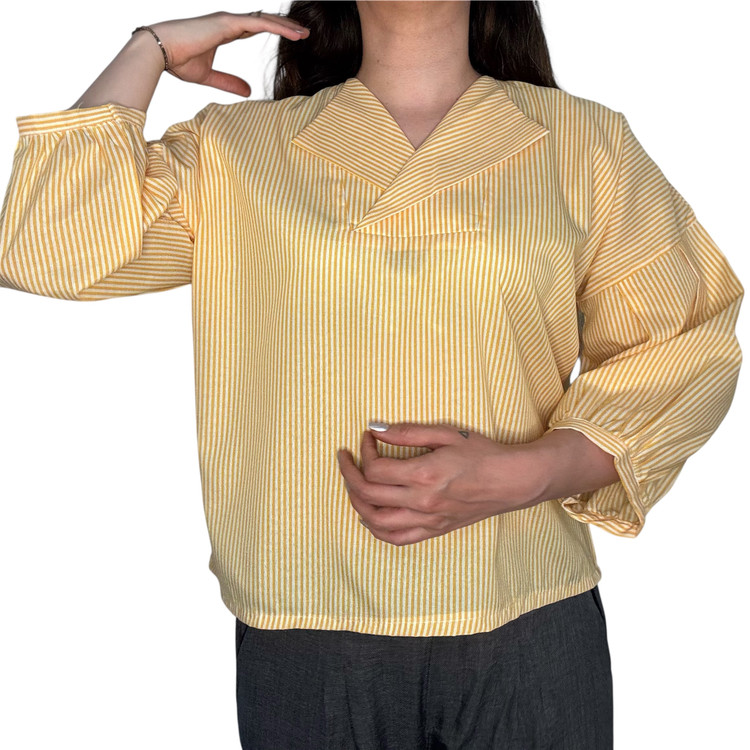 شومیز زنانه آستین بلند جنس لینن